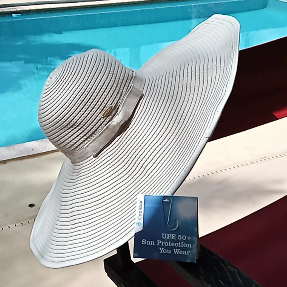 Coolibar Shelby Shapeable Poolside Hat. Convertible Roll With Snap. NWT. UPF 50+ - Picture 1 of 16
